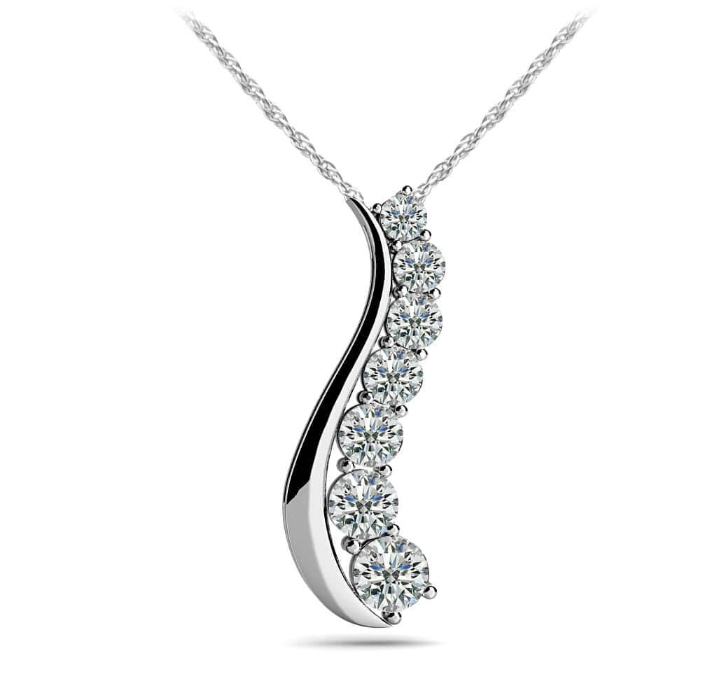 diamond journey necklace